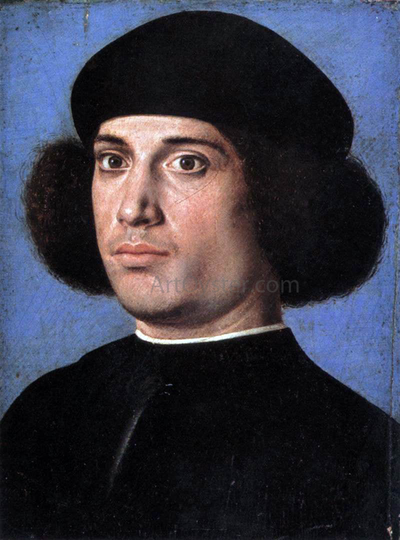Andrea Previtali Portrait of a Man (recto) - Hand Painted Oil Painting