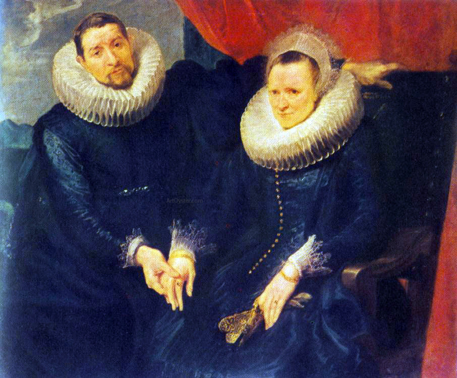 Sir Antony Van Dyck Portrait of a Married Couple - Hand Painted Oil Painting