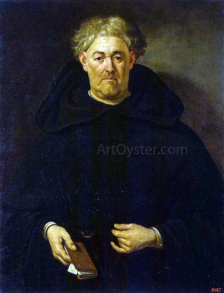 Juan De Pareja Portrait of a Monk - Hand Painted Oil Painting