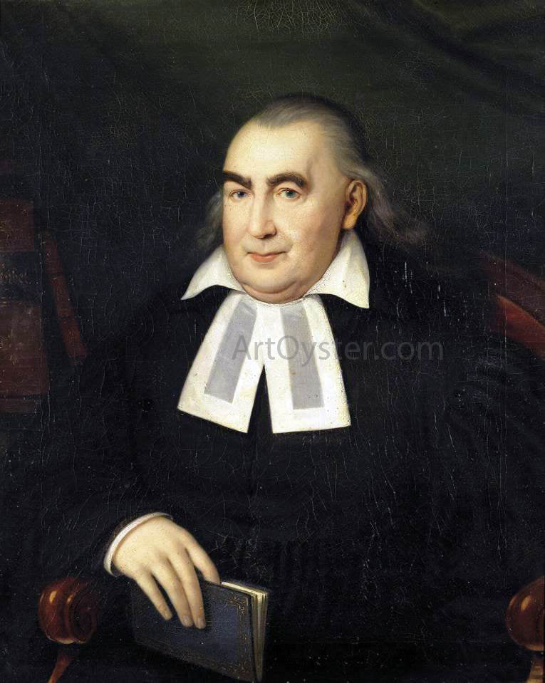 I Johann Lampi Portrait of a Pastor - Hand Painted Oil Painting
