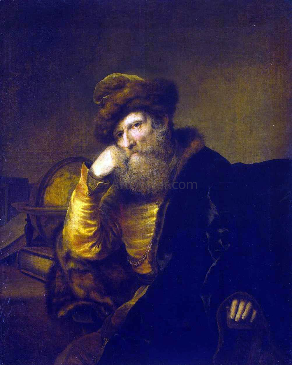Ferdinand Bol Portrait of a Scholar - Hand Painted Oil Painting