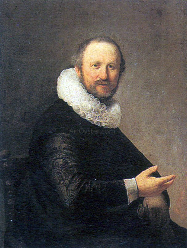 Rembrandt Van Rijn Portrait of a Seated Man - Hand Painted Oil Painting
