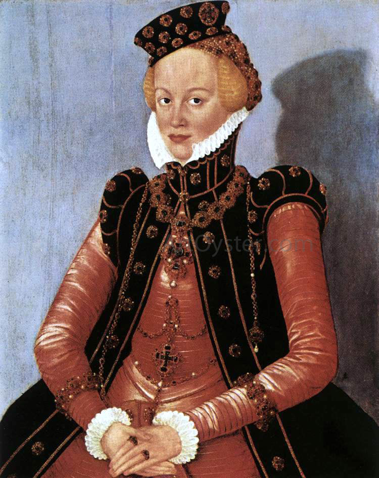 The Younger Lucas Cranach Portrait of a Woman - Hand Painted Oil Painting