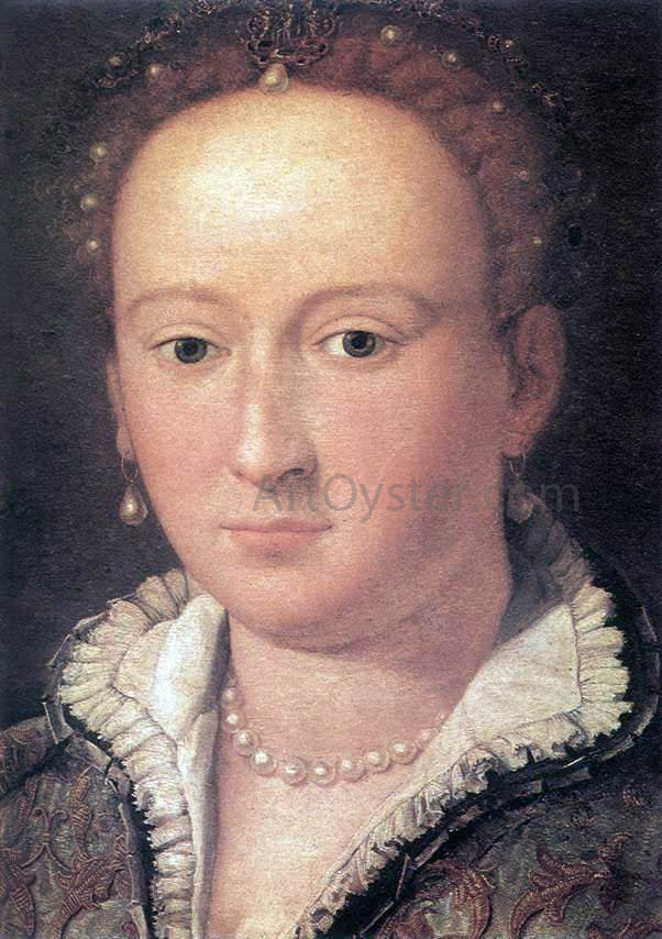 Alessandro Allori Portrait of a Woman - Hand Painted Oil Painting