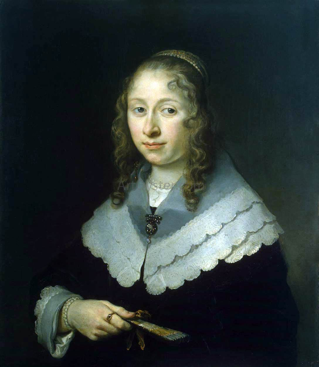  Govert Teunisz Flinck Portrait of a Woman - Hand Painted Oil Painting