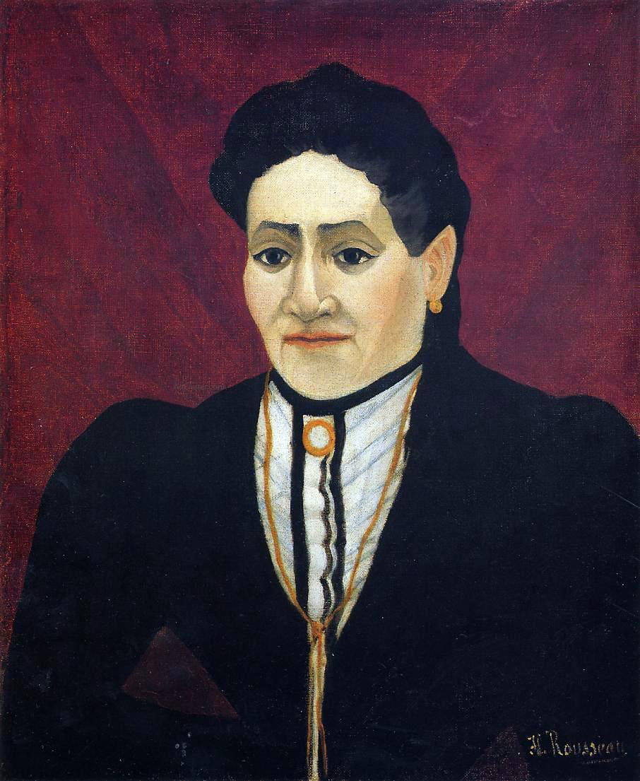 Henri Rousseau Portrait of a Woman - Hand Painted Oil Painting