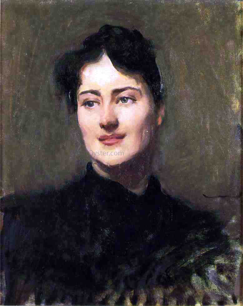 Dennis Miller Bunker Portrait of a Woman - Hand Painted Oil Painting