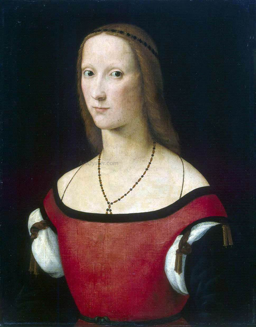 The Elder Lorenzo Costa Portrait of a Woman - Hand Painted Oil Painting