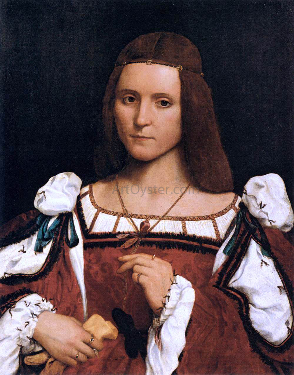 Giovanni Francesco Caroto Portrait of a Woman - Hand Painted Oil Painting