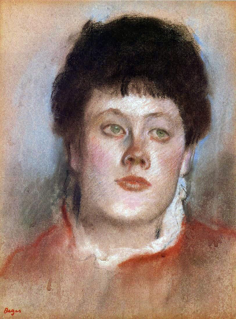 Edgar Degas Portrait of a Woman - Hand Painted Oil Painting