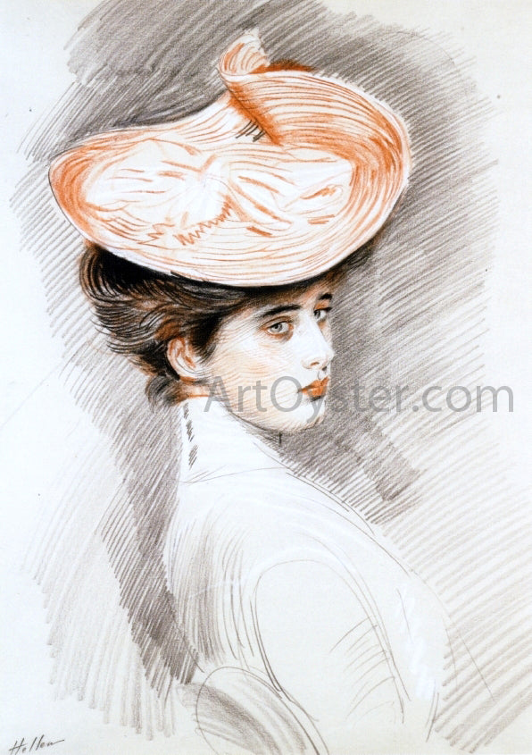  Paul Cesar Helleu Portrait of a Woman, Madame Helleu - Hand Painted Oil Painting