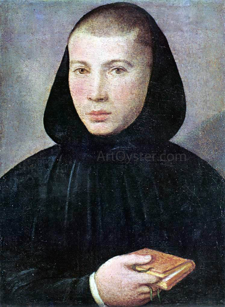  Giovanni Francesco Caroto Portrait of a Young Benedictine - Hand Painted Oil Painting