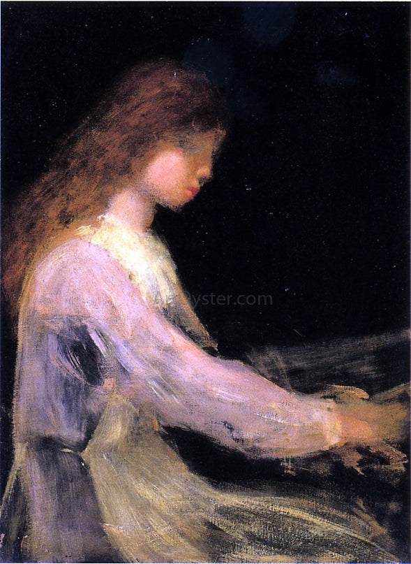 Arthur B Davies Portrait of a Young Girl - Hand Painted Oil Painting
