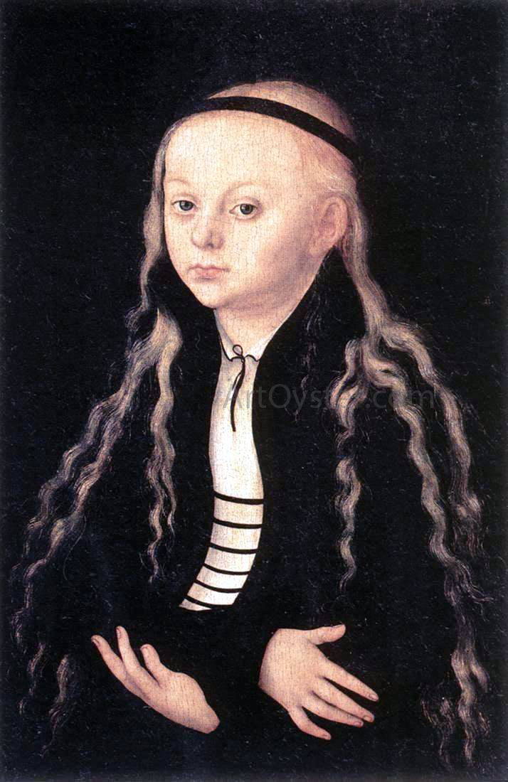 The Elder Lucas Cranach Portrait of a Young Girl - Hand Painted Oil Painting