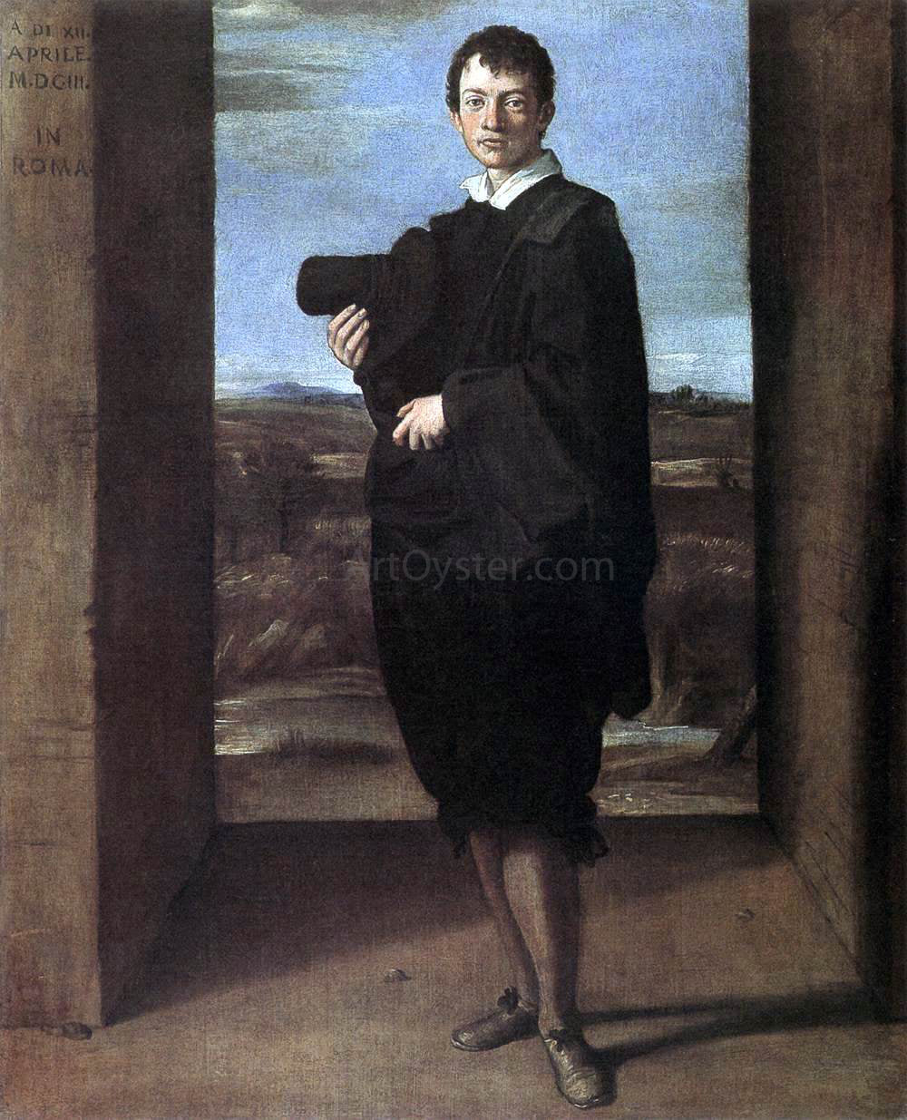 Domenichino Portrait of a Young Man - Hand Painted Oil Painting
