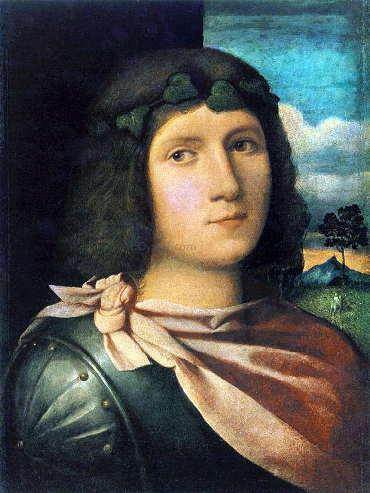 il Palma Jacopo Portrait of a Young Man - Hand Painted Oil Painting