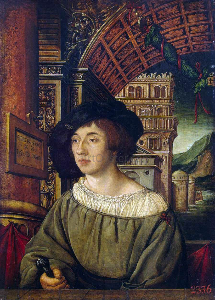  Ambrosius Holbein Portrait of a Young Man - Hand Painted Oil Painting