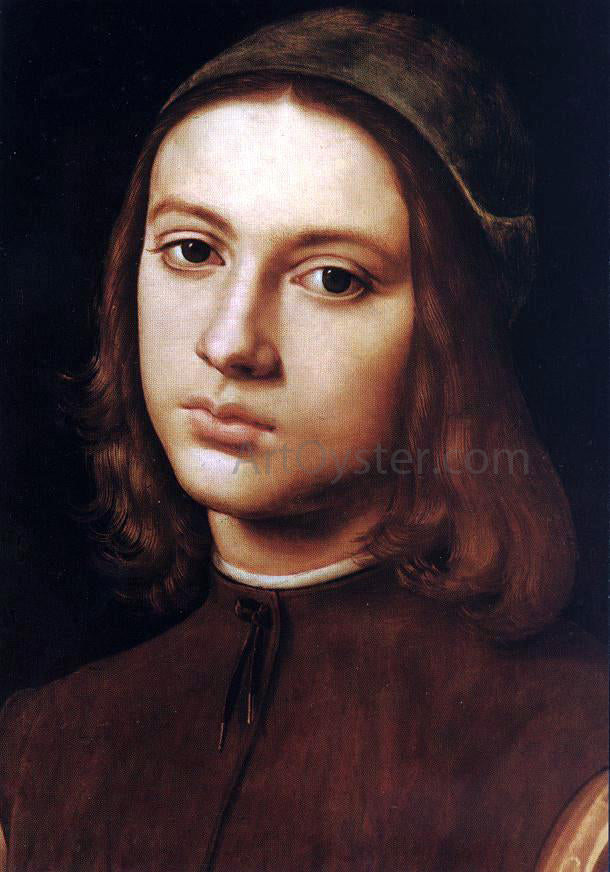 Pietro Perugino Portrait of a Young Man - Hand Painted Oil Painting