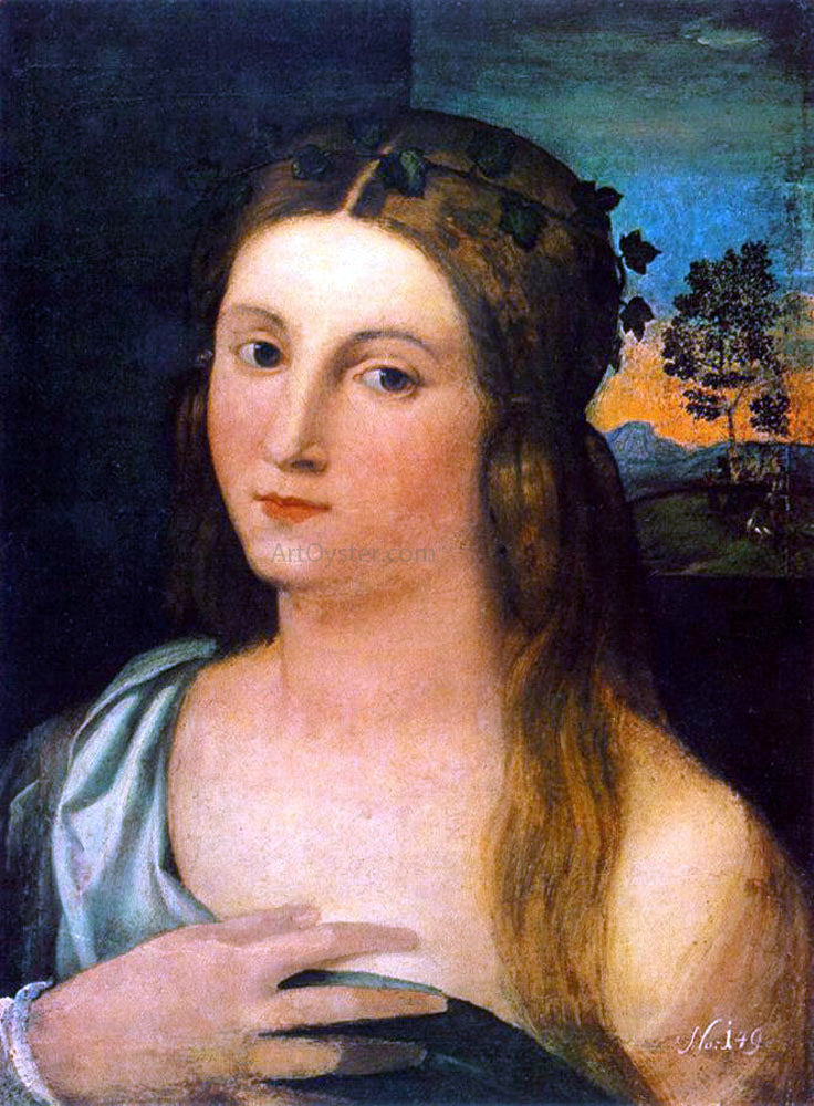  il Palma Jacopo Portrait of a Young Woman - Hand Painted Oil Painting