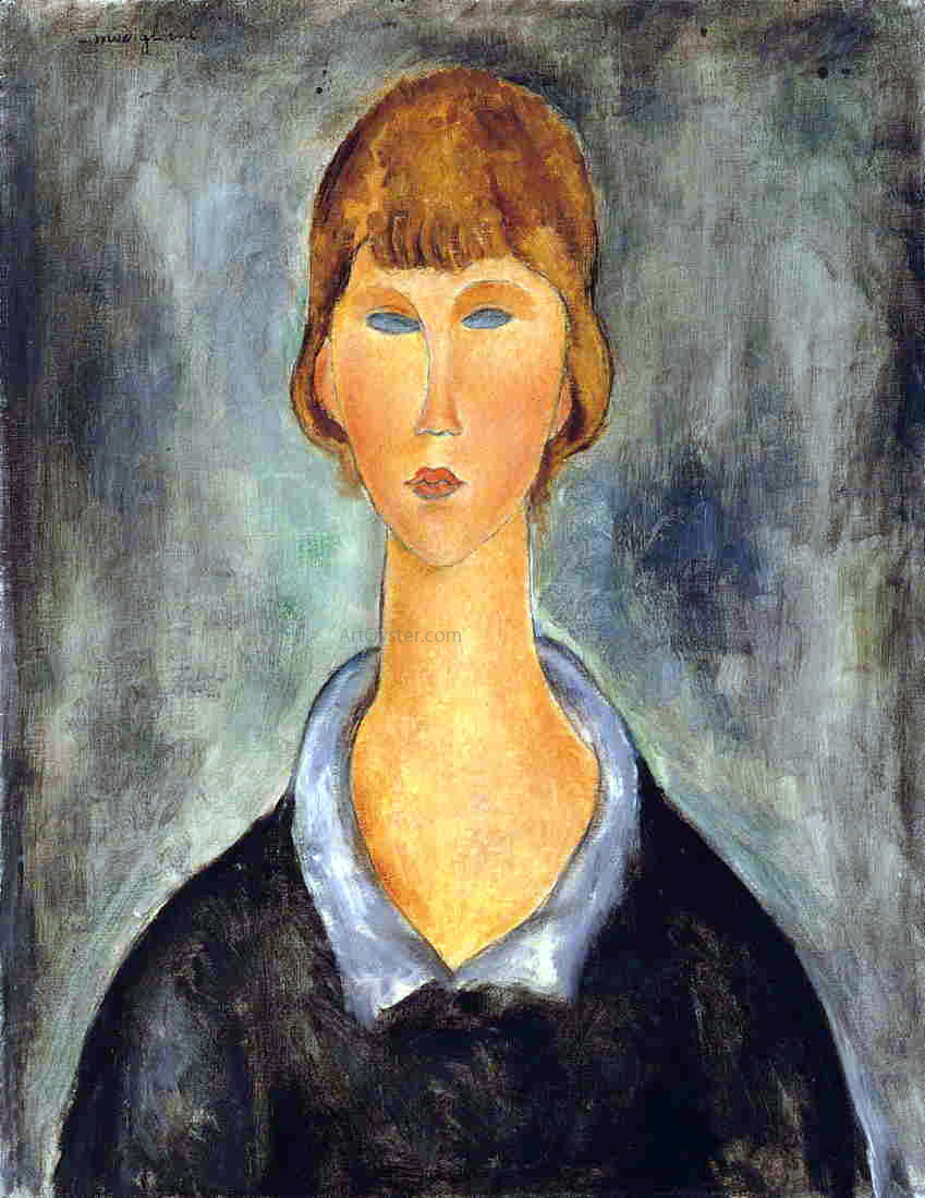  Amedeo Modigliani Portrait of a Young Woman - Hand Painted Oil Painting