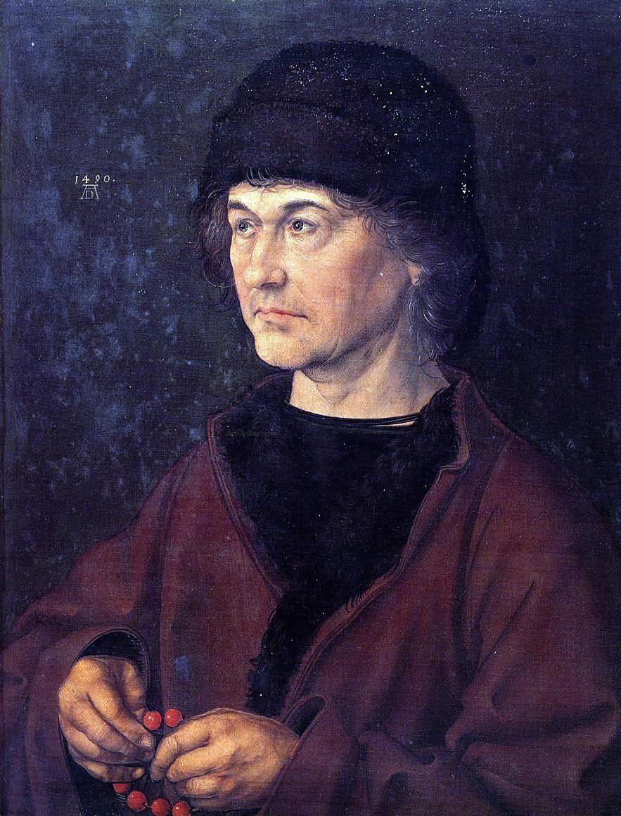 Albrecht Durer Portrait of Albrecht Durer the Elder - Hand Painted Oil Painting