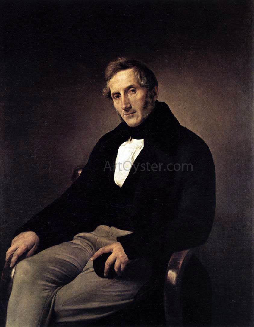 Francesco Hayez Portrait of Alessandro Manzoni - Hand Painted Oil Painting