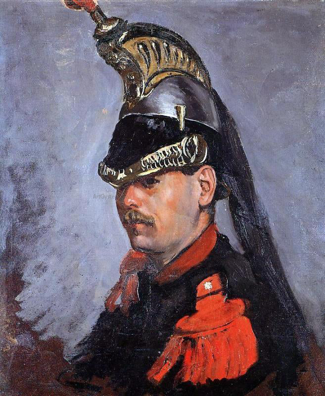 Jean Frederic Bazille Portrait of Alphonse Tissie - Hand Painted Oil Painting