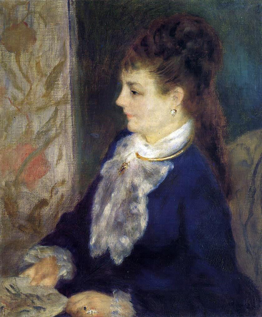 Pierre Auguste Renoir Portrait of an Anonymous Sitter - Hand Painted Oil Painting