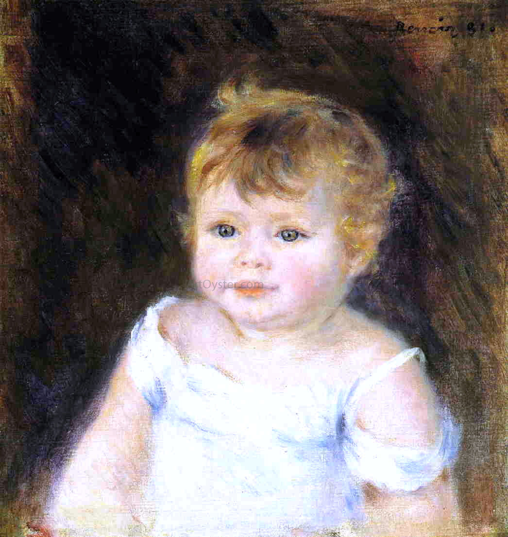 Pierre Auguste Renoir Portrait of an Infant - Hand Painted Oil Painting