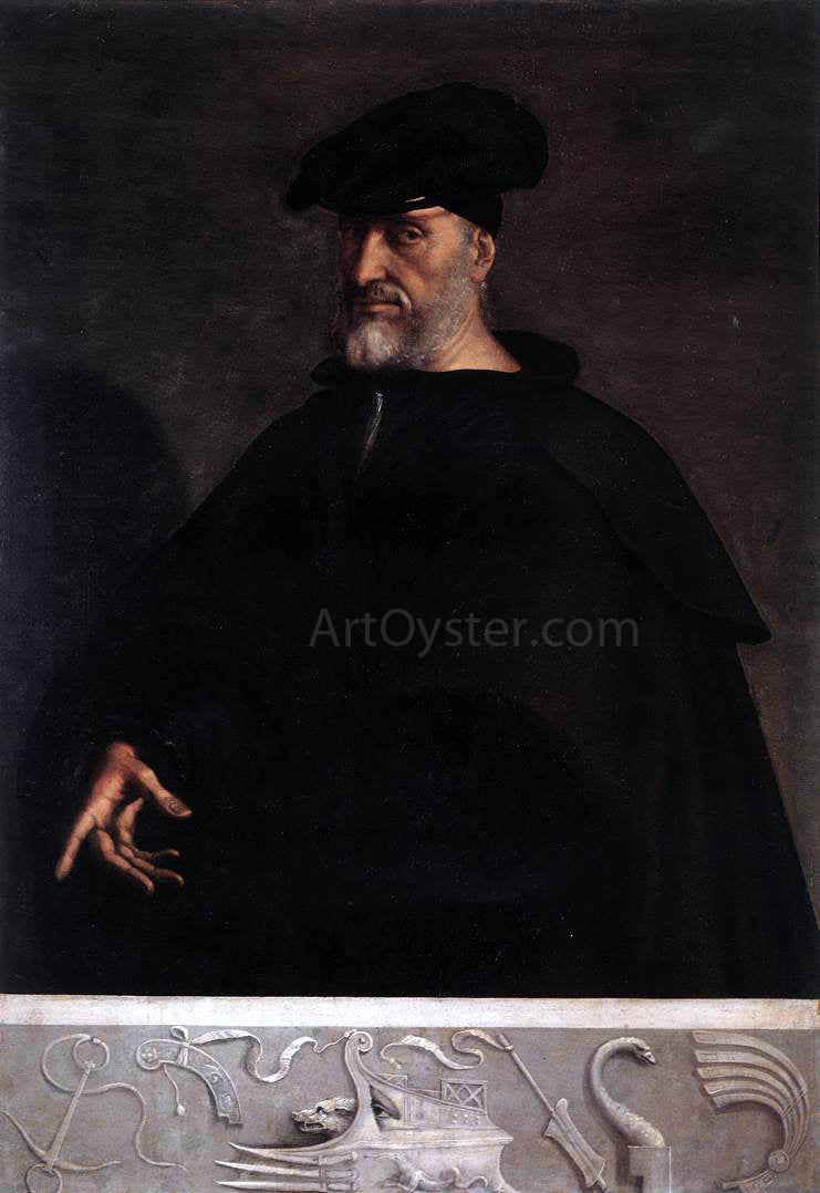 Sebastiano Del Piombo Portrait of Andrea Doria - Hand Painted Oil Painting