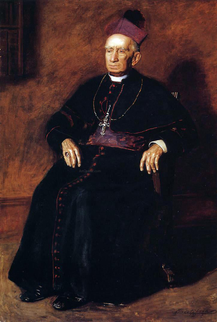 Thomas Eakins Portrait of Archbishop William Henry Elder - Hand Painted Oil Painting