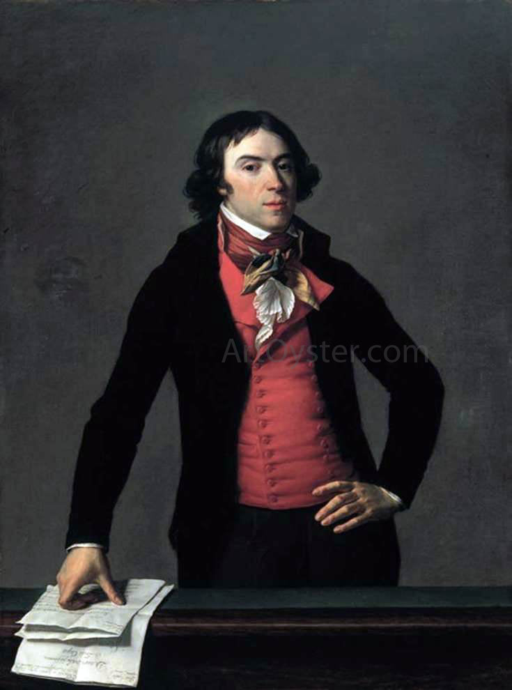  Jean-Louis Laneuville Portrait of Bertrand Barere de Vieuzac - Hand Painted Oil Painting