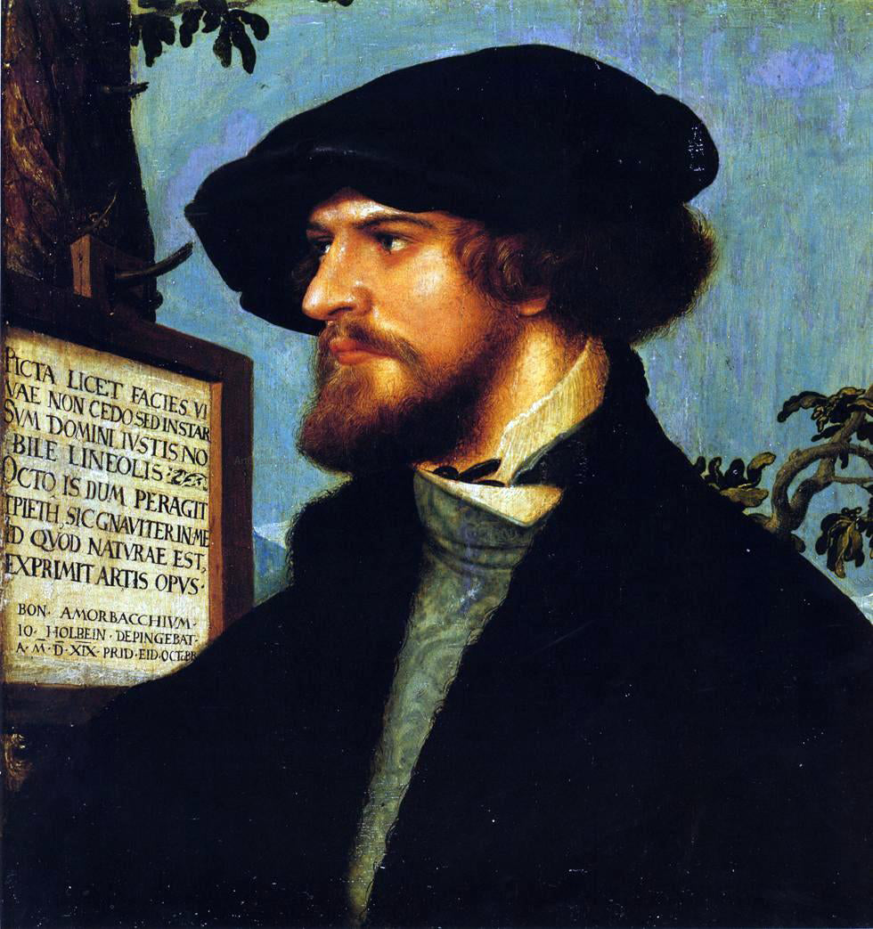  The Younger Hans Holbein Portrait of Bonifacius Amerbach - Hand Painted Oil Painting