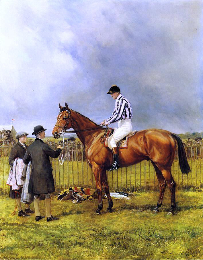 Heywood Hardy A Portrait of Captain F. W. Forester on Denis Auburn - Hand Painted Oil Painting