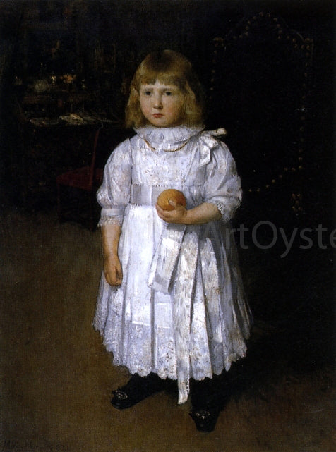 Julian Alden Weir Portrait of Cara - Hand Painted Oil Painting