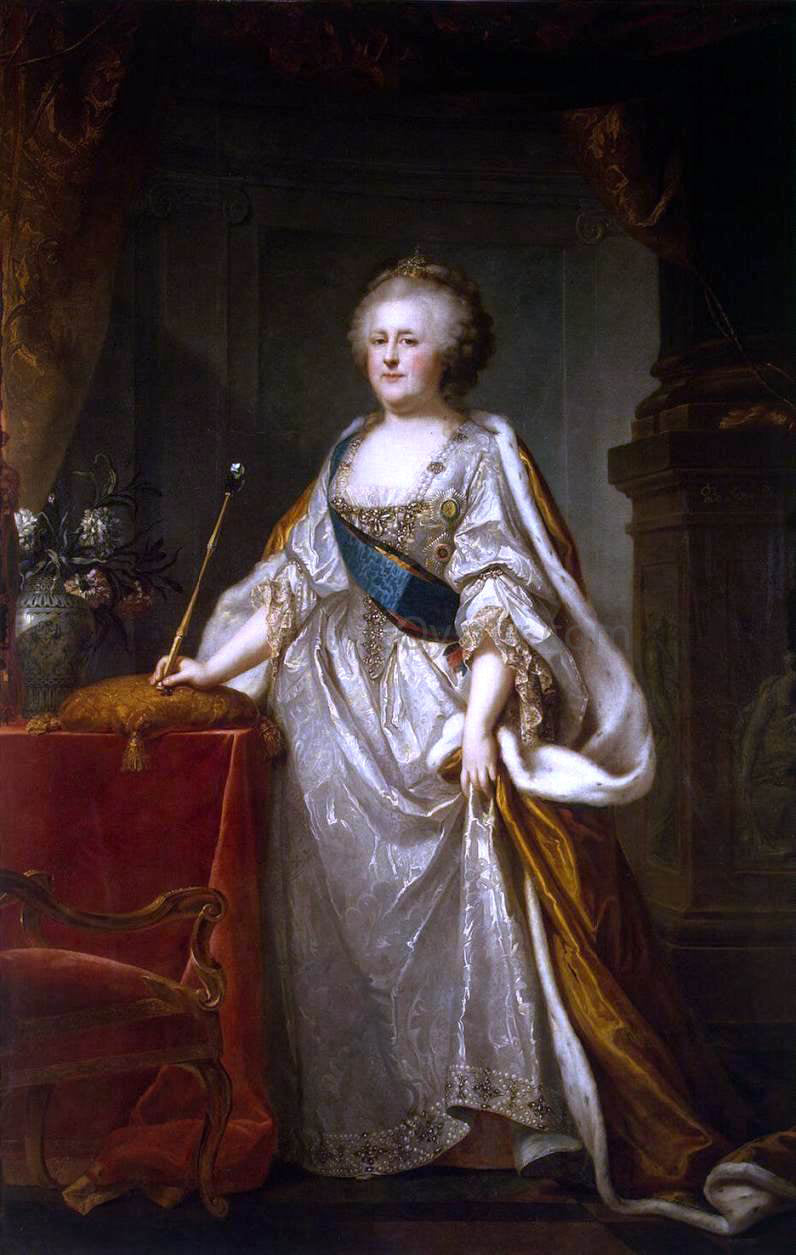  I Johann Lampi Portrait of Catherine II - Hand Painted Oil Painting