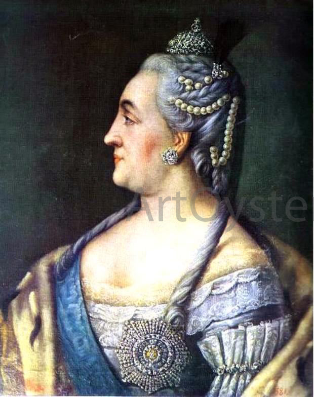  Alexey Petrovich Antropov Portrait of Catherine II the Great - Hand Painted Oil Painting