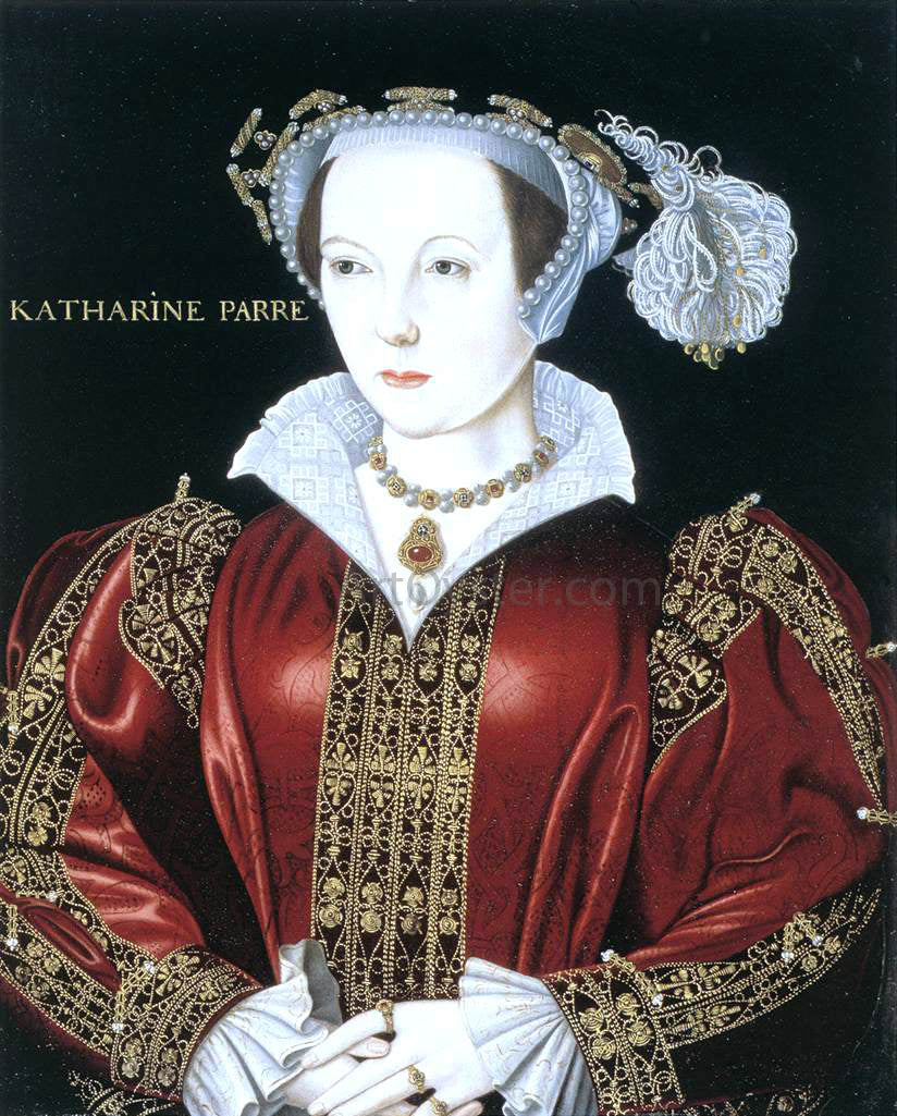  Unknown British Masters Portrait of Catherine Parr - Hand Painted Oil Painting