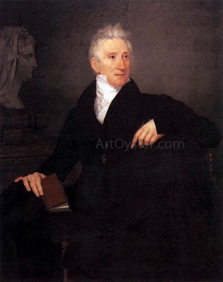 Ludovico Lipparini Portrait of Count Leopoldo Cicognara - Hand Painted Oil Painting