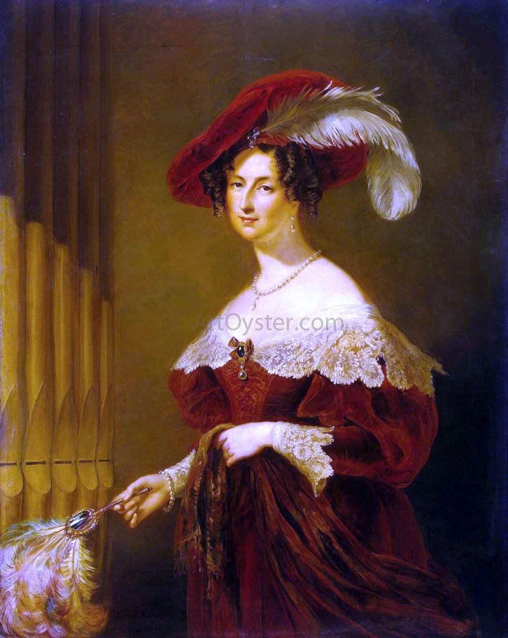  George Hayter Portrait of Countess Yelizaveta Vorontsova - Hand Painted Oil Painting