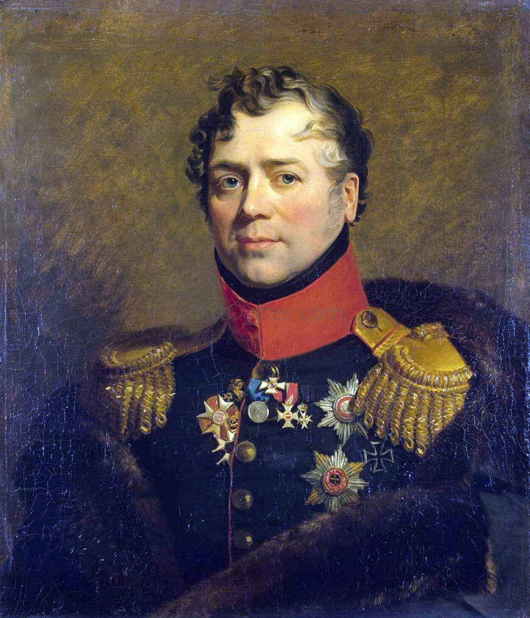  George Dawe Portrait of Dmitry V. Golitsyn - Hand Painted Oil Painting