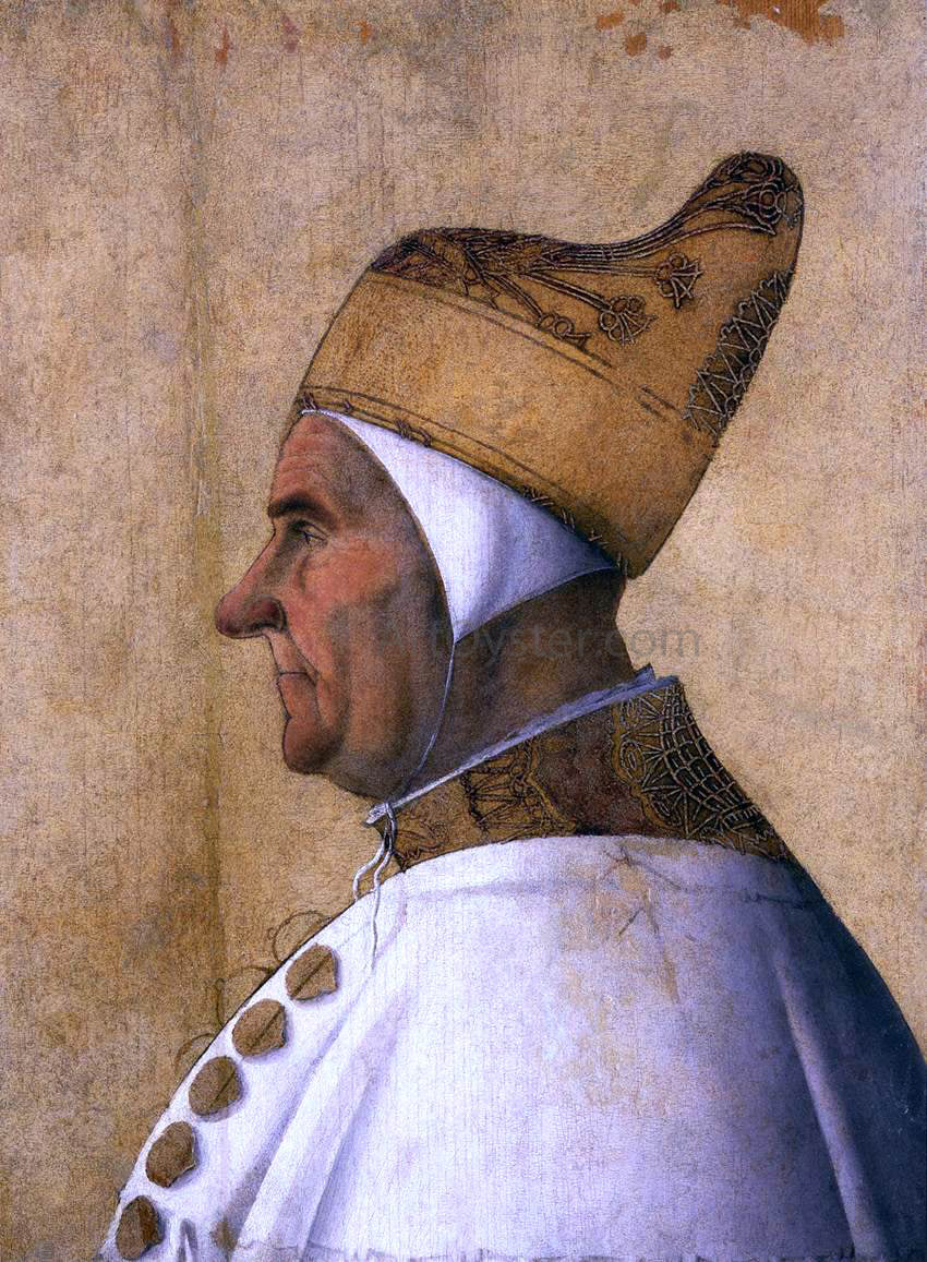 Gentile Bellini Portrait of Doge Giovanni Mocenigo - Hand Painted Oil Painting