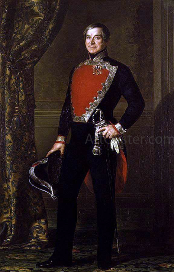 Luis Lopez Y Piquer Portrait of Don Francisco Ignacio de Monserrat - Hand Painted Oil Painting