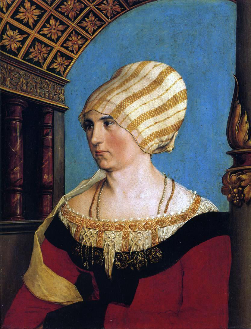  The Younger Hans Holbein Portrait of Doprothea Meyer, nee Kannengiesser - Hand Painted Oil Painting