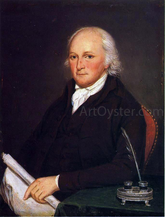 Charles Willson Peale Portrait of Edmund Physick - Hand Painted Oil Painting