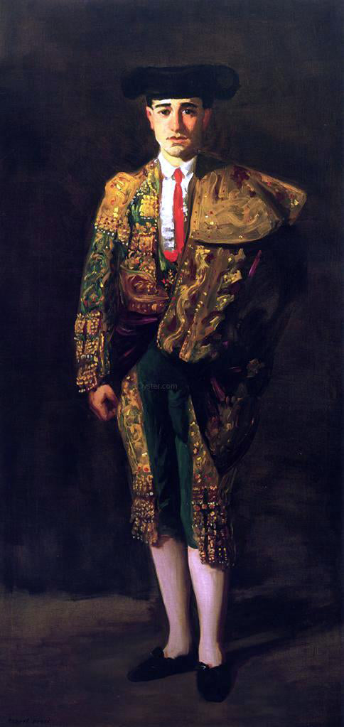 Robert Henri Portrait of El Matador, Felix Asiego - Hand Painted Oil Painting