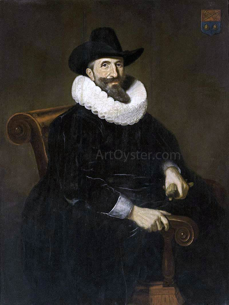 Dirck Dircksz Santvoort Portrait of Elias van Cuelen - Hand Painted Oil Painting