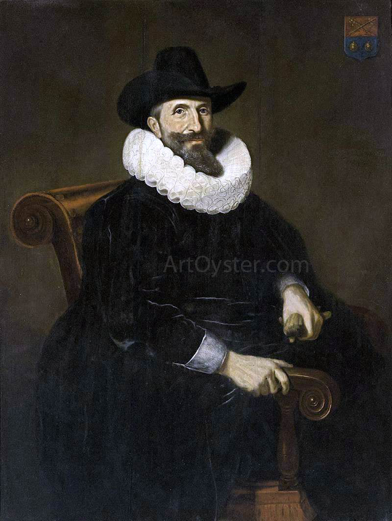  Dirck Dircksz Santvoort Portrait of Elias van Cuelen - Hand Painted Oil Painting