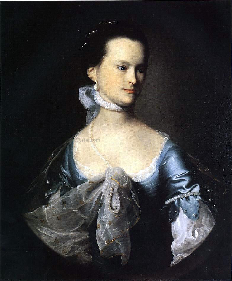 John Singleton Copley Portrait of Elizabeth Deering Wentworth Gould Rogers (also known as Mrs. Nathaniel Rogers) - Hand Painted Oil Painting