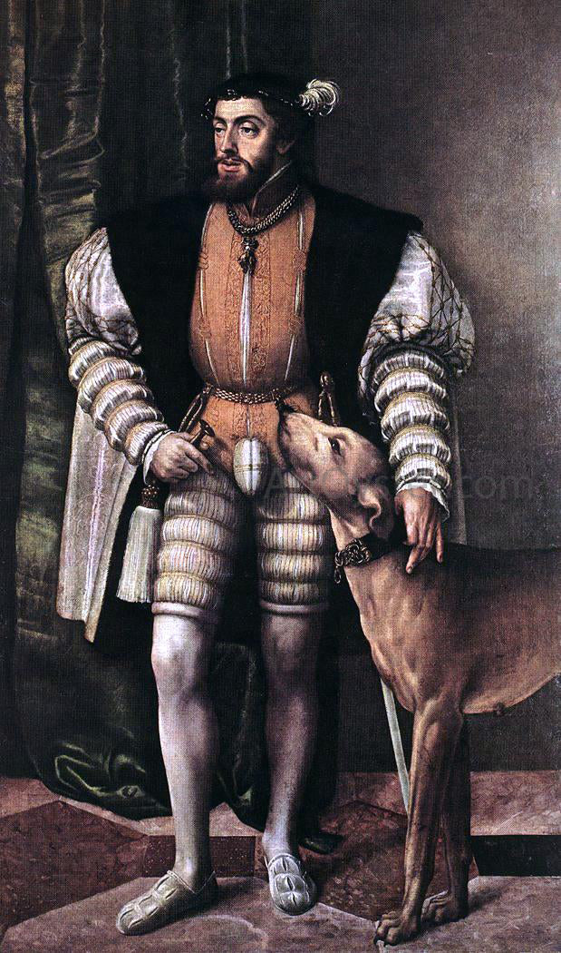 Jacob Seisenegger Portrait of Emperor Charles V - Hand Painted Oil Painting